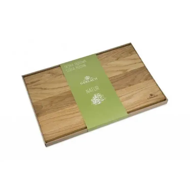 GERLACH DECO BLACK Komplet 5 noży w bloku + komplet desek dębowych