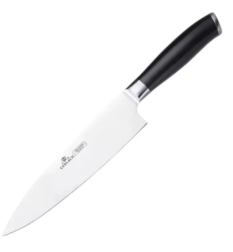 GERLACH DECO BLACK Komplet 5 noży w bloku + ostrzałka 3w1+ komplet desek dębowych Natur