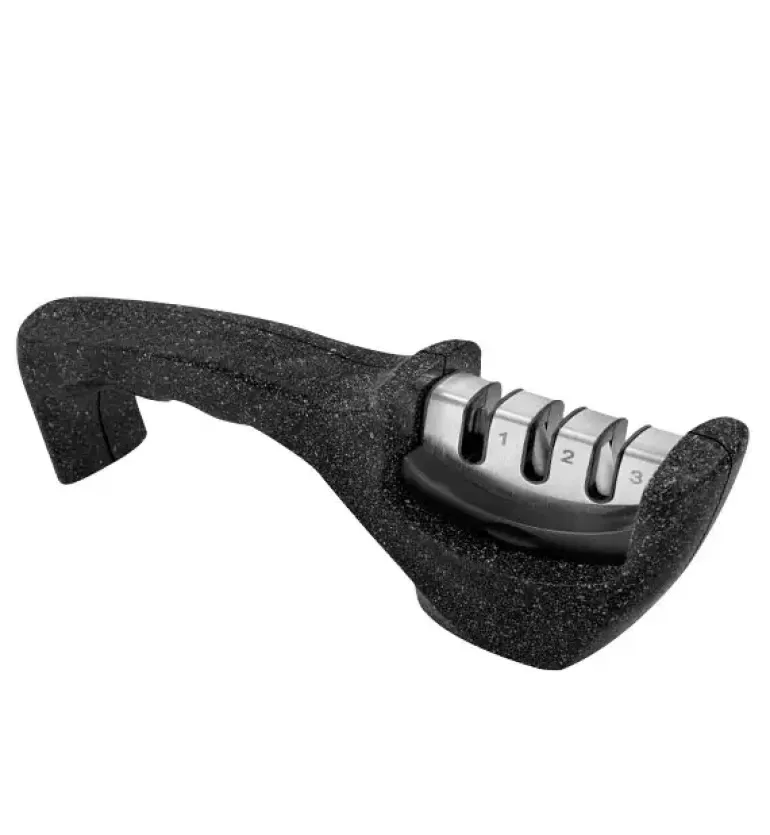 GERLACH FINE Komplet 5 noży w bloku + ostrzałka 3w1 Gerlach + deska dębowa + nożyce do drobiu