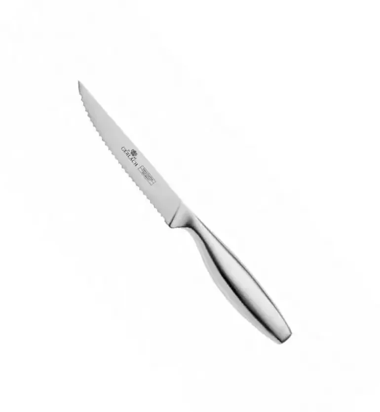 GERLACH FINE Komplet 5 noży w bloku + Natur Tasak do ziół z deską