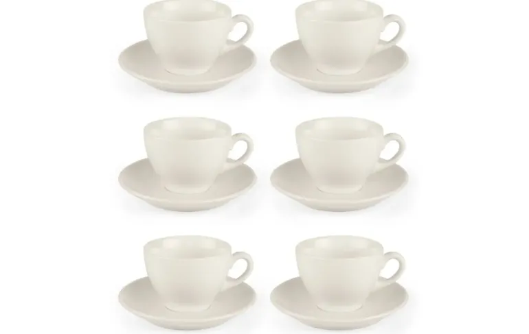 GERLACH FLOW Komplet filiżanek 210 ml ze spodkami 6 os 12 el / porcelana