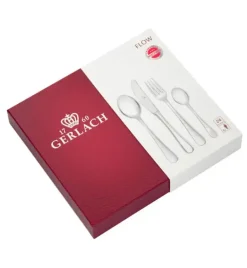 GERLACH FLOW Sztućce Komplet 180 el (3x60) pudełko / 36 osób / połysk