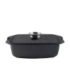 GERLACH GRANITEX Brytfanna 32 cm z pokrywką +rękawica z podkładką / powłoka ILAG Xera Dur / indukcja