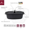 GERLACH GRANITEX Brytfanna 32 cm z pokrywką / 2 elementy / powłoka ILAG Xera Dur / indukcja