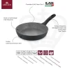 GERLACH GRANITEX GREY Patelnia z powłoką ceramiczną ILAG Xera Dur 2® 24 cm + pokrywka PSU / aluminium