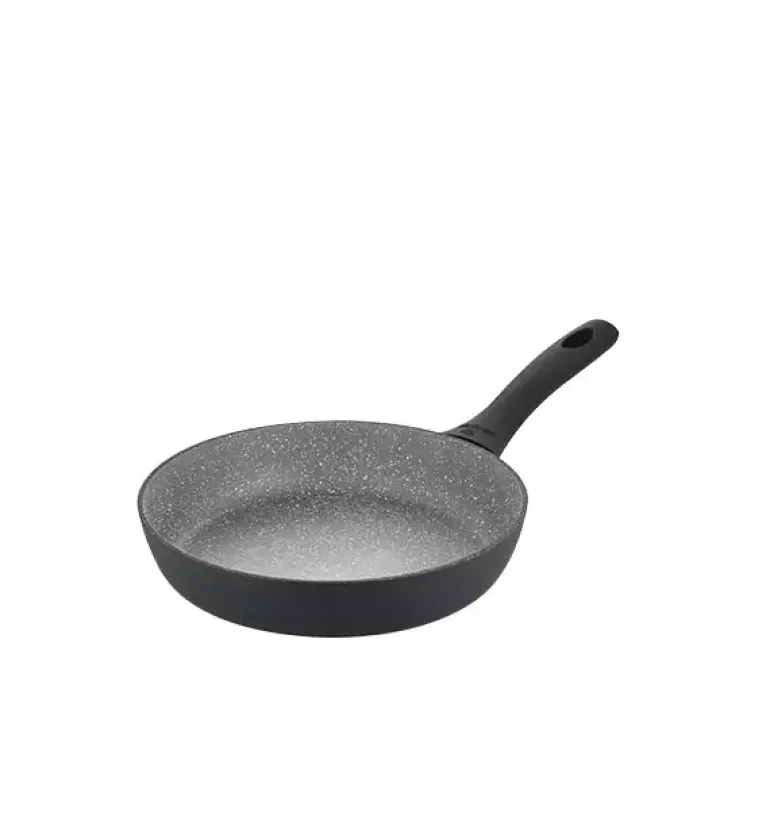 GERLACH GRANITEX GREY Patelnia z powłoką ceramiczną ILAG Xera Dur 2® 24 cm + pokrywka PSU / aluminium