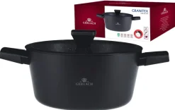 GERLACH GRANITEX Komplet garnki 24, 28 cm + rondel 16 cm powłoka ILAG XERA DUR 2 / indukcja