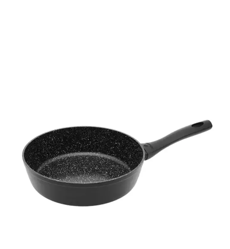 GERLACH GRANITEX Patelnia głęboka z powłoką ceramiczną ILAG Xera Dur 2® 24 cm + pokrywka / aluminium