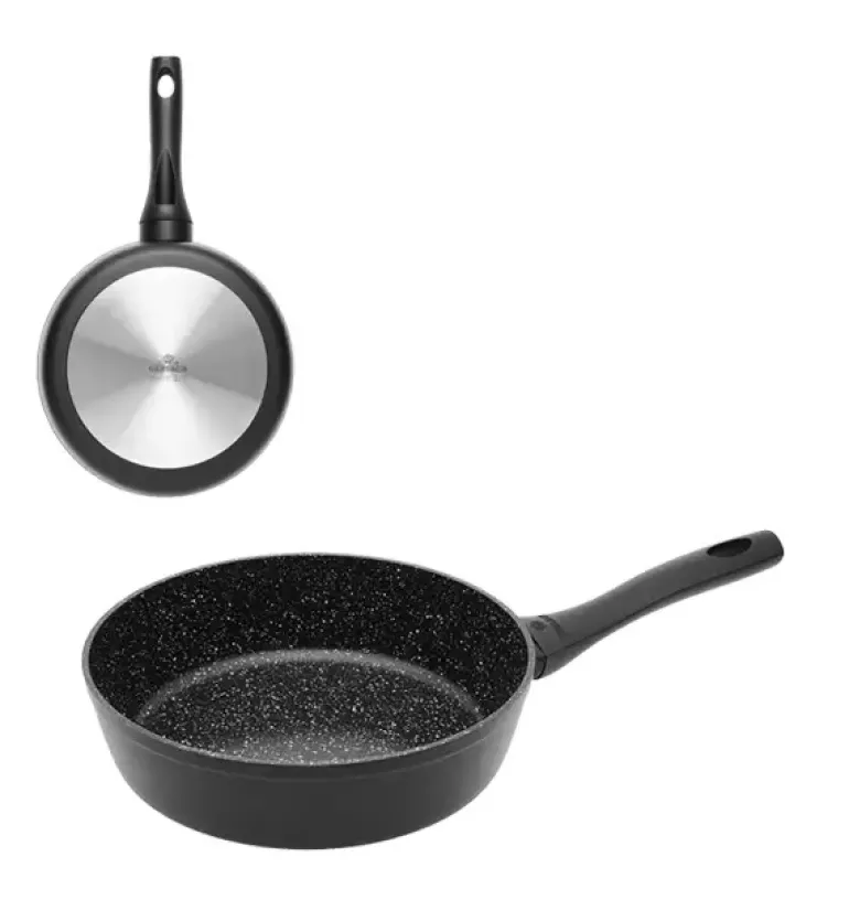 GERLACH GRANITEX Patelnia głęboka z powłoką ceramiczną ILAG Xera Dur 2 24 cm / aluminium