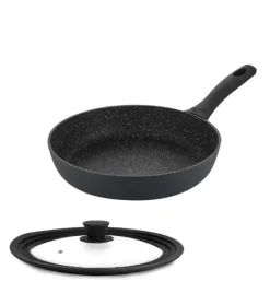 GERLACH GRANITEX Patelnia z powłoką ceramiczną ILAG Xera Dur 2® 28 cm + pokrywka / aluminium