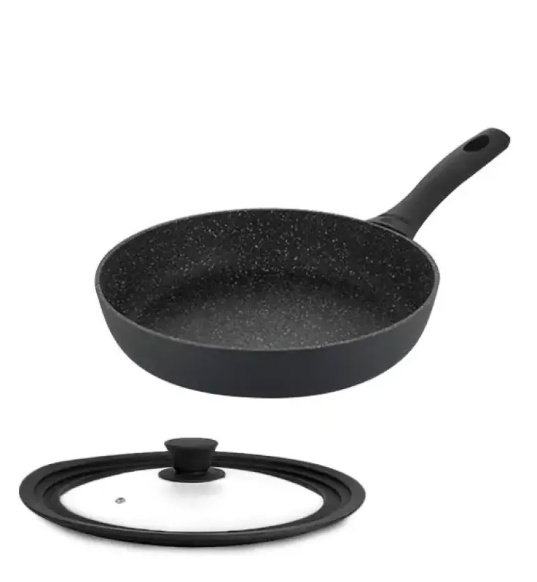 GERLACH GRANITEX Patelnia z powłoką ceramiczną ILAG Xera Dur 2® 28 cm + pokrywka / aluminium