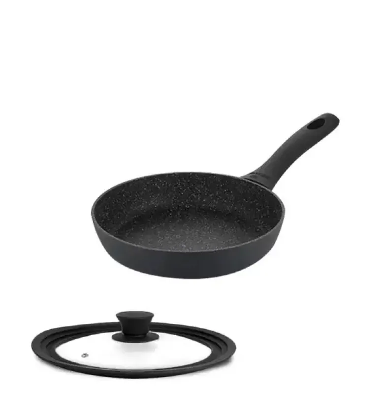 GERLACH GRANITEX Patelnia z powłoką ceramiczną ILAG Xera Dur 2® 20 cm + pokrywka / aluminium