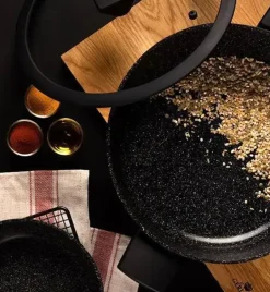 GERLACH GRANITEX Patelnia z powłoką ceramiczną ILAG Xera Dur 2® 20 cm + pokrywka 20 cm