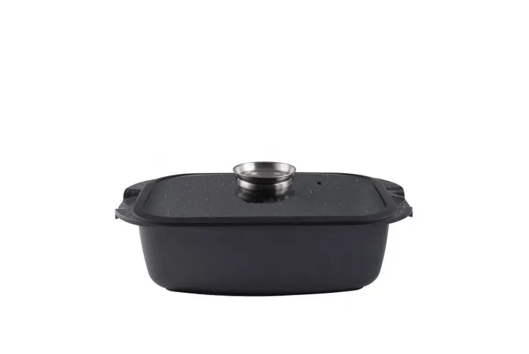 GERLACH GRANITEX Zestaw patelni z powłoką ceramiczną ILAG Granitec® 20, 28 cm + Brytfanna 32 cm z pokrywką / aluminium