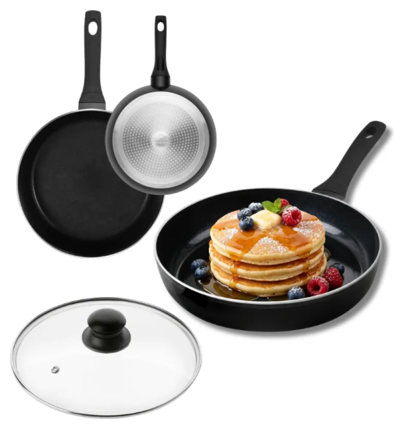 GERLACH HARMONY CLASSIC Patelnia z powłoką ceramiczną ILAG 20 cm z pokrywką / 2 elementy
