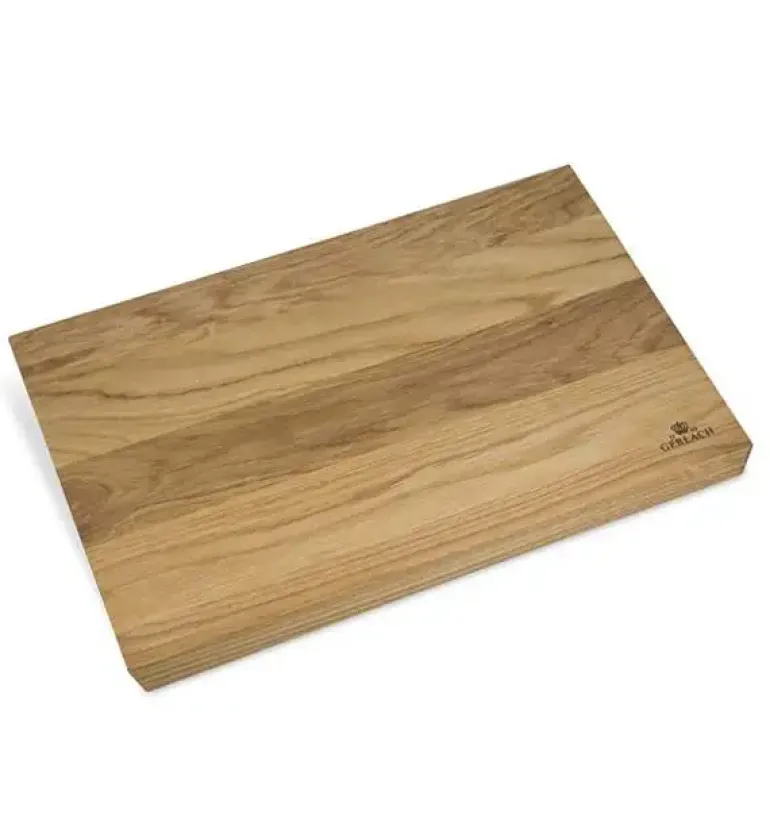 GERLACH LOFT Komplet 5 noży w bloku + Gerlach Natur Tasak z deską do ziół + komplet desek dębowych