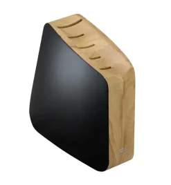 GERLACH LOFT Komplet 5 noży w bloku + Gerlach Natur Tasak z deską do ziół + deska dębowa + nożyce