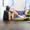 GERLACH LOFT Komplet 5 noży w bloku + nożyce do drobiu + deska dębowa