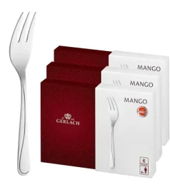Gerlach Mango Sztućce Widelczyki do ciast 18 el pudełko / 18 osób / połysk