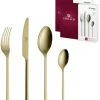 GERLACH MODERN GOLD Sztućce Komplet 48 el pudełko / 12 osób / mat / złote sztućce