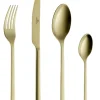 GERLACH MODERN GOLD Sztućce Komplet 24 el pudełko / 6 osób / mat / złote sztućce