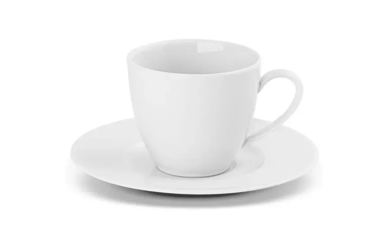 GERLACH MODERN WHITE Komplet filiżanek 185 ml ze spodkami 6 os 12 el / porcelana