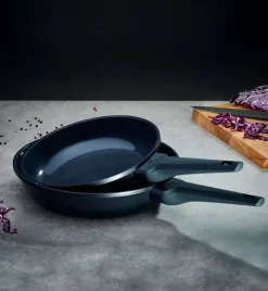 GERLACH MONOLIT Patelnia 24 cm + pokrywka silikonowa 24/26/28 cm / szwajcarska powłoka ceramiczną ILAG Xera Dur 2® / aluminium
