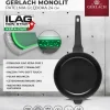 GERLACH MONOLIT Patelnia głęboka 24 cm / szwajcarska powłoka ceramiczną ILAG Xera Dur 2® / aluminium