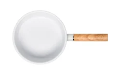 GERLACH NATUR ENAMEL Komplet Garnki z pokrywkami 6 el / biały / emalia