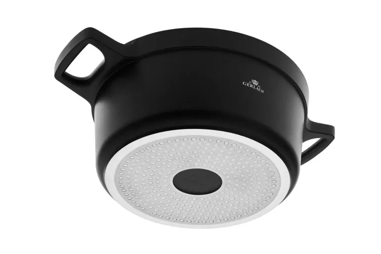 GERLACH NATUR Garnek 4,2 L z pokrywką 28 cm / 2 elementy / powłoka ILAG Xera Dur 2 Ceramic / indukcja