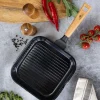 GERLACH NATUR Komplet patelni 20, 24, 28 cm, Grillowa 28 cm / powłoka ceramiczna ILAG® Non-Stick