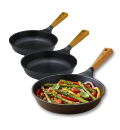 GERLACH NATUR Komplet patelni 20, 24, 28 cm z powłoką ceramiczną ILAG® Non-Stick Xera Dur 2