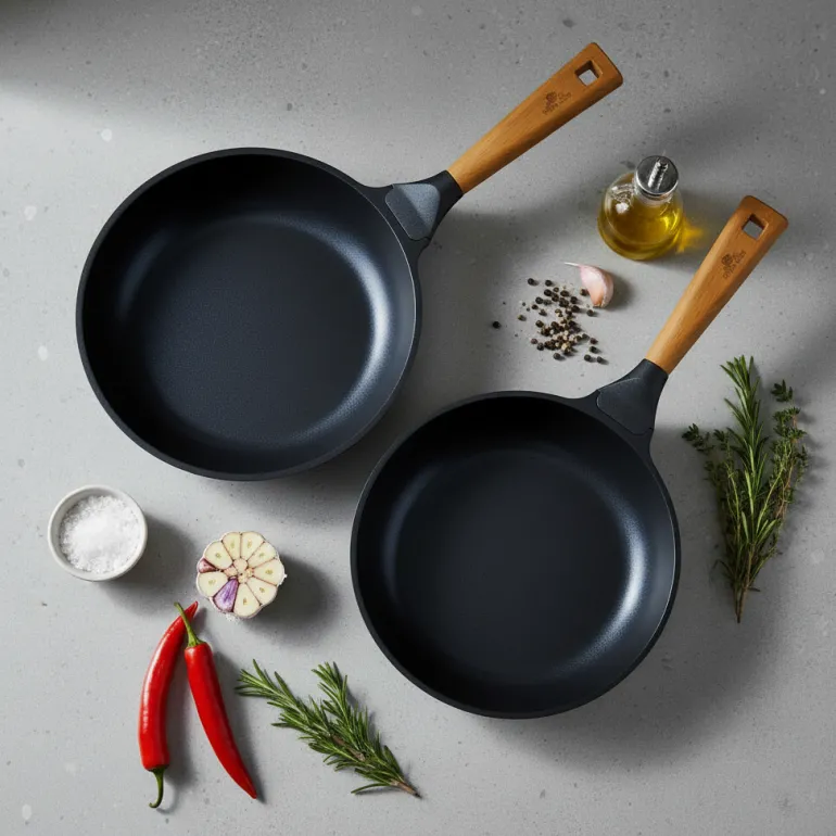 GERLACH NATUR Komplet patelni 20, 24, 28 cm z powłoką ceramiczną ILAG® Non-Stick Xera Dur 2