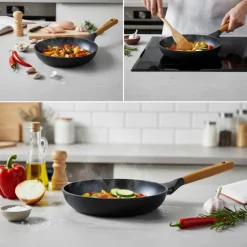 GERLACH NATUR Patelnia 28 cm z powłoką ceramiczną ILAG® Non-Stick Xera Dur 2
