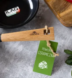 GERLACH NATUR Wok 28 cm z powłoką ceramiczną ILAG® Non-Stick Xera Dur 5