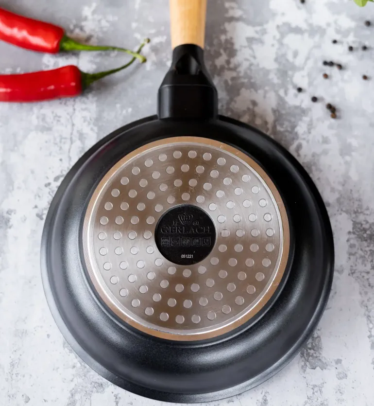 GERLACH NATUR Wok 28 cm z powłoką ceramiczną ILAG® Non-Stick Xera Dur 5