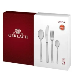 GERLACH ONDA Sztućce Komplet 92 el (68+24P) el pudełko / 18 osób / połysk