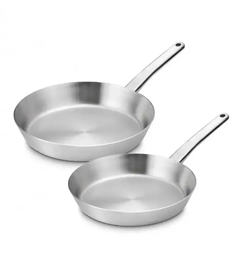 GERLACH PRESTIGE Patelnie całostalowe 24, 28 cm + pokrywki 24, 28 cm / indukcja