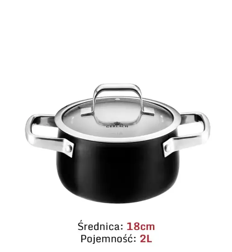 GERLACH PRIME Komplet Garnki z pokrywkami 6 el + Garnek 7 l Gerlach Ambiente