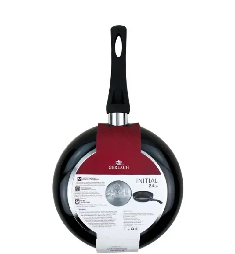 GERLACH PRIME Komplet Garnki z pokrywkami 6 el + patelnie Gerlach Initial 24, 28 cm
