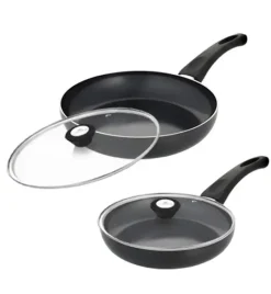 GERLACH PRIME Komplet Garnki z pokrywkami 6 el + patelnie Gerlach Initial 24, 28 cm + pokrywki