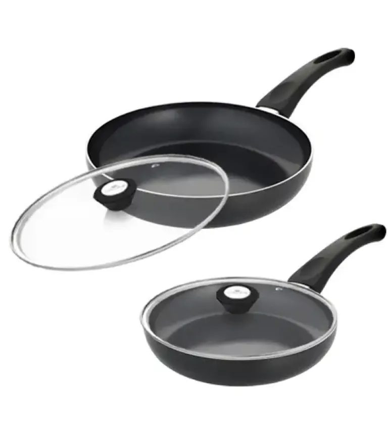 GERLACH PRIME Komplet Garnki z pokrywkami 6 el + patelnie Gerlach Initial 24, 28 cm + pokrywki