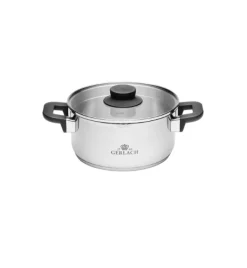 GERLACH PURE Komplet Garnki z pokrywkami 10 el / indukcja + Gerlach Granitex Patelnia 20, 28 cm