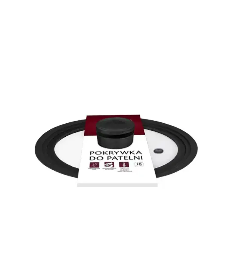 GERLACH SMART Komplet dwóch pokrywek 16/18/20 + 24/26/28 cm/ szkło + silikon