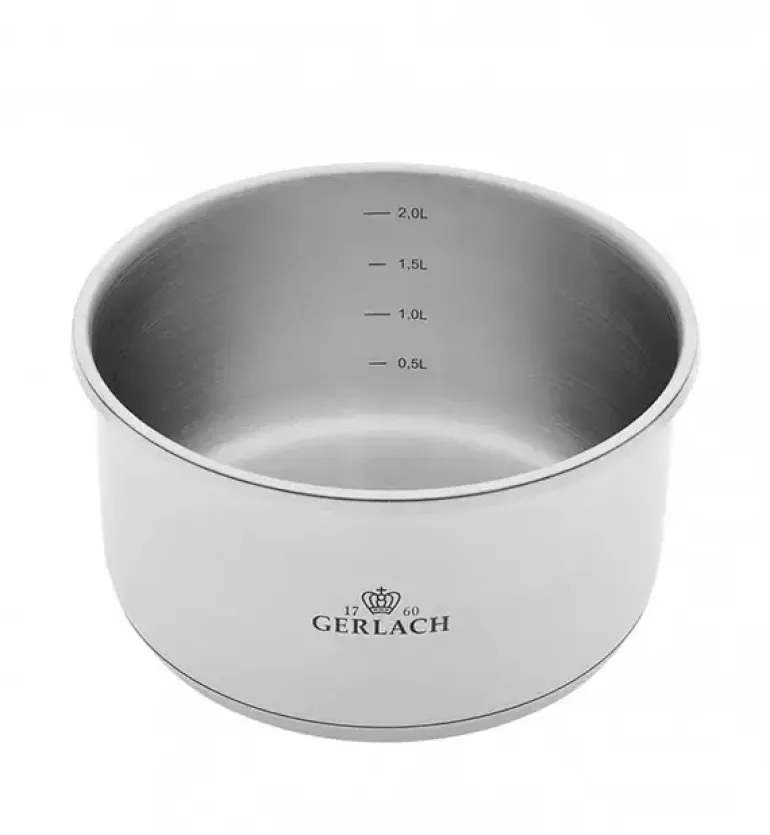 GERLACH SMART STEEL Komplet 3 garnków 16/18/20 cm + odpinana rączka / indukcja