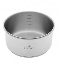 GERLACH SMART STEEL Komplet 3 garnków 16/18/20 cm + odpinana rączka / indukcja