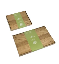 GERLACH STYLE PLUS Komplet 5 noży w bloku + Natur Tasak do ziół + deski Natur