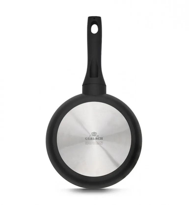 GERLACH SUPERIOR Komplet Garnki z pokrywkami 10 el + patelnie Gerlach Granitex 20, 24, 28 cm