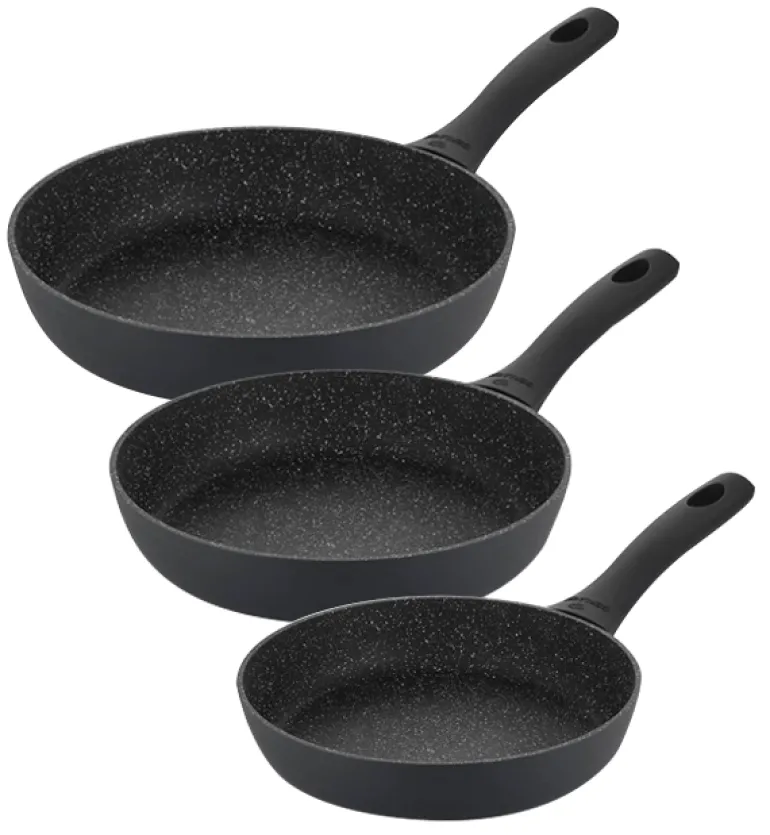 GERLACH SUPERIOR Komplet Garnki z pokrywkami 10 el + patelnie Gerlach Granitex 20, 24, 28 cm + Patelnia naleśnikowa Harmony Classic 26 cm + Brytfanna Granitex