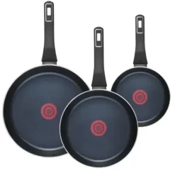 GERLACH SUPERIOR Komplet Garnki z pokrywkami 10 el + patelnie Gerlach Ambiente ThermoCoat 20, 24, 28 cm + Patelnia naleśnikowa 26 cm